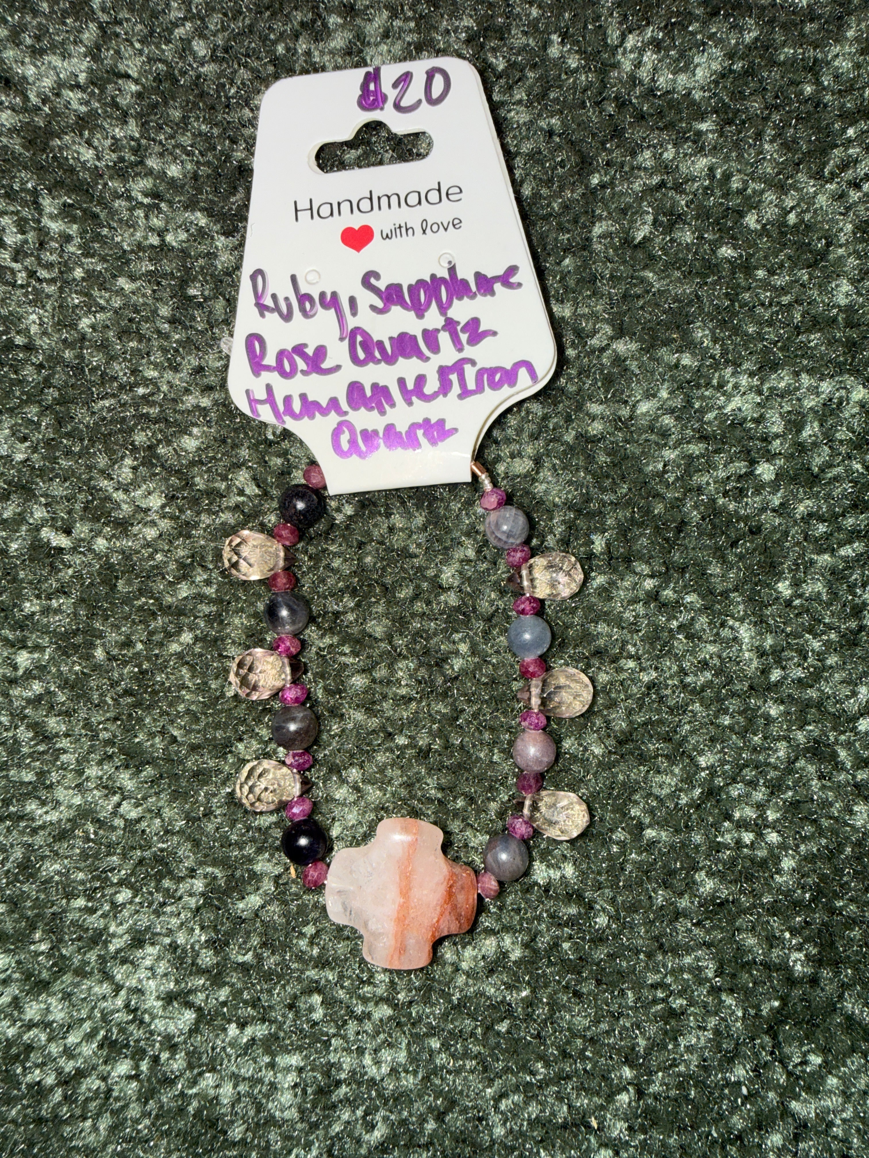 Assorted handmade, intuitively, chosen bracelets