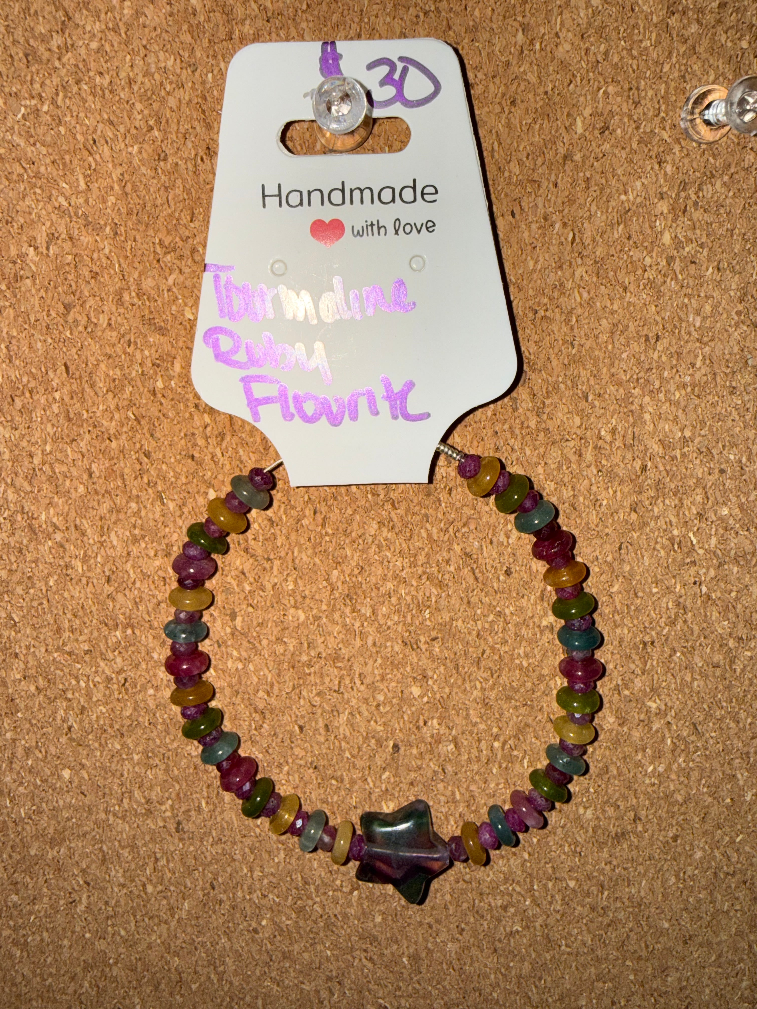 Assorted handmade, intuitively, chosen bracelets