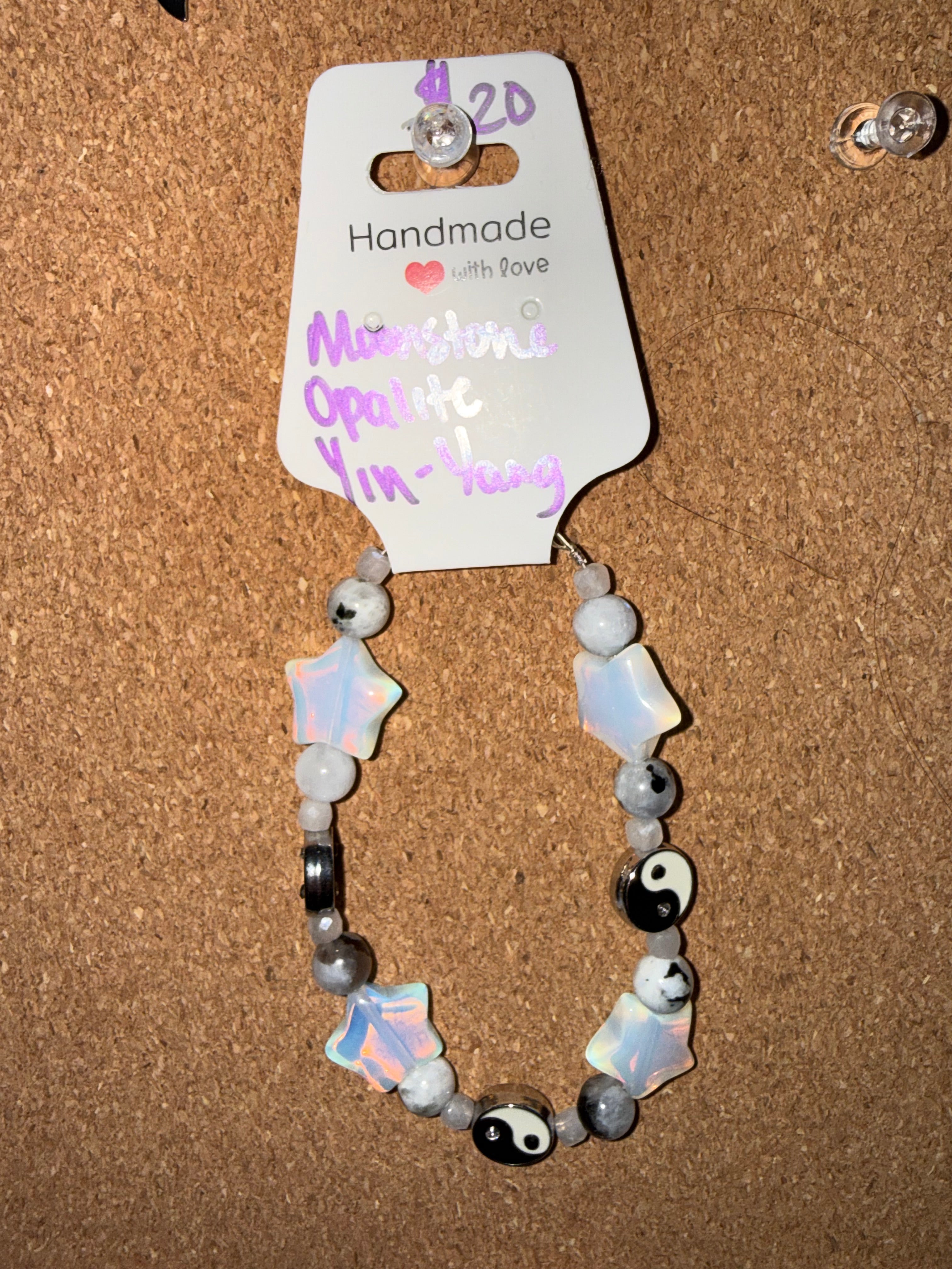 Assorted handmade, intuitively, chosen bracelets
