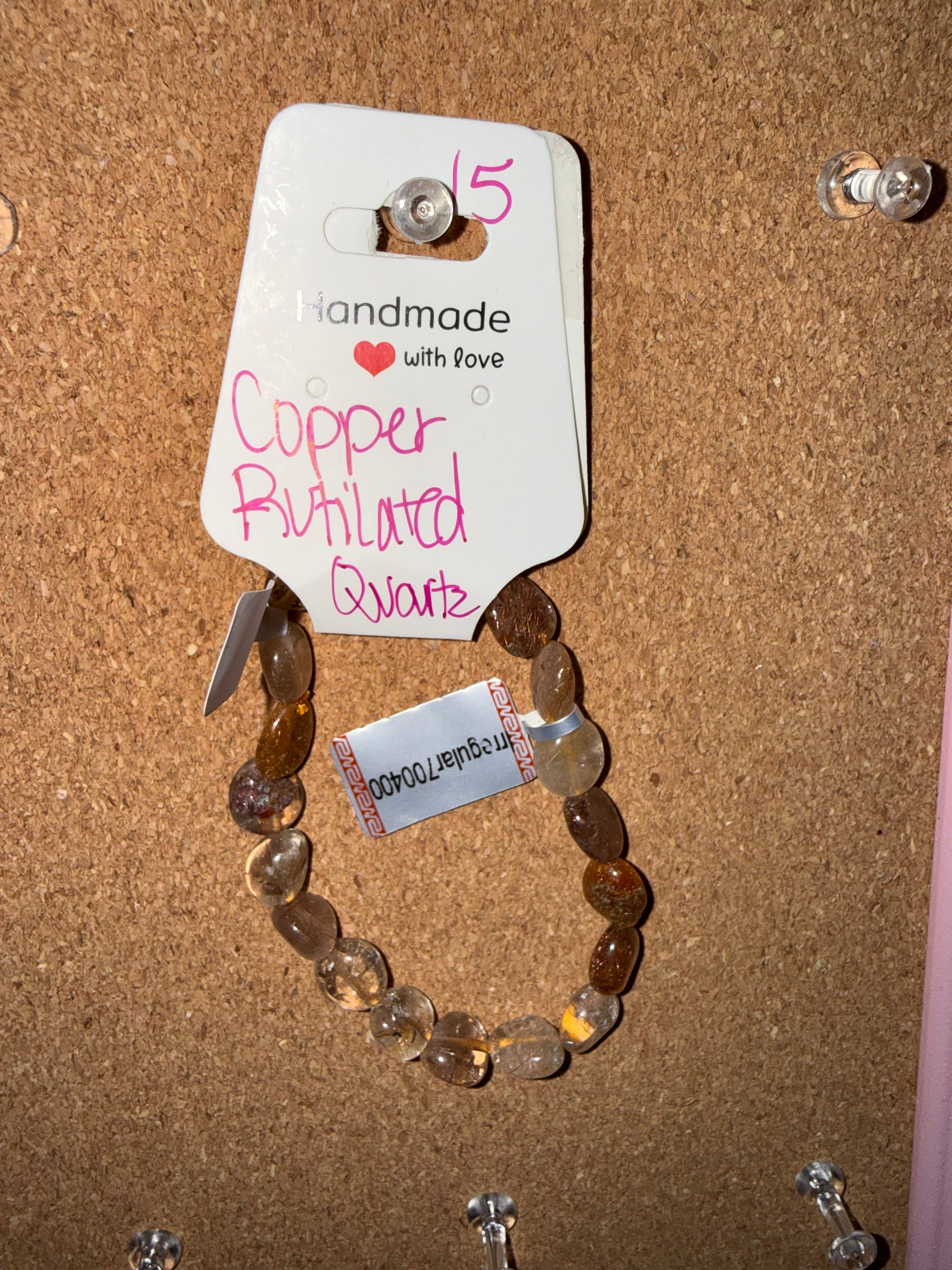 Assorted stone bracelets ￼