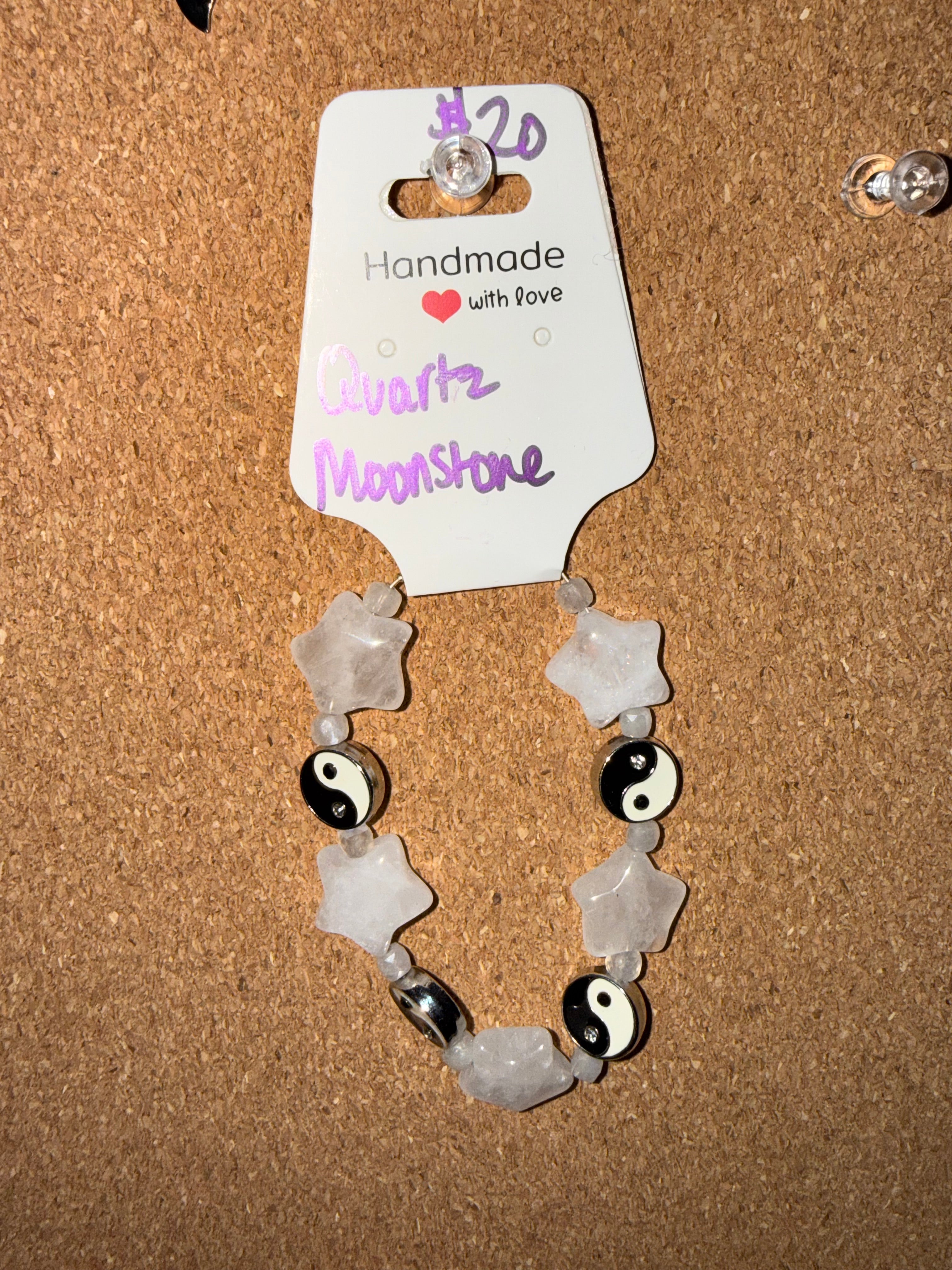 Assorted handmade, intuitively, chosen bracelets