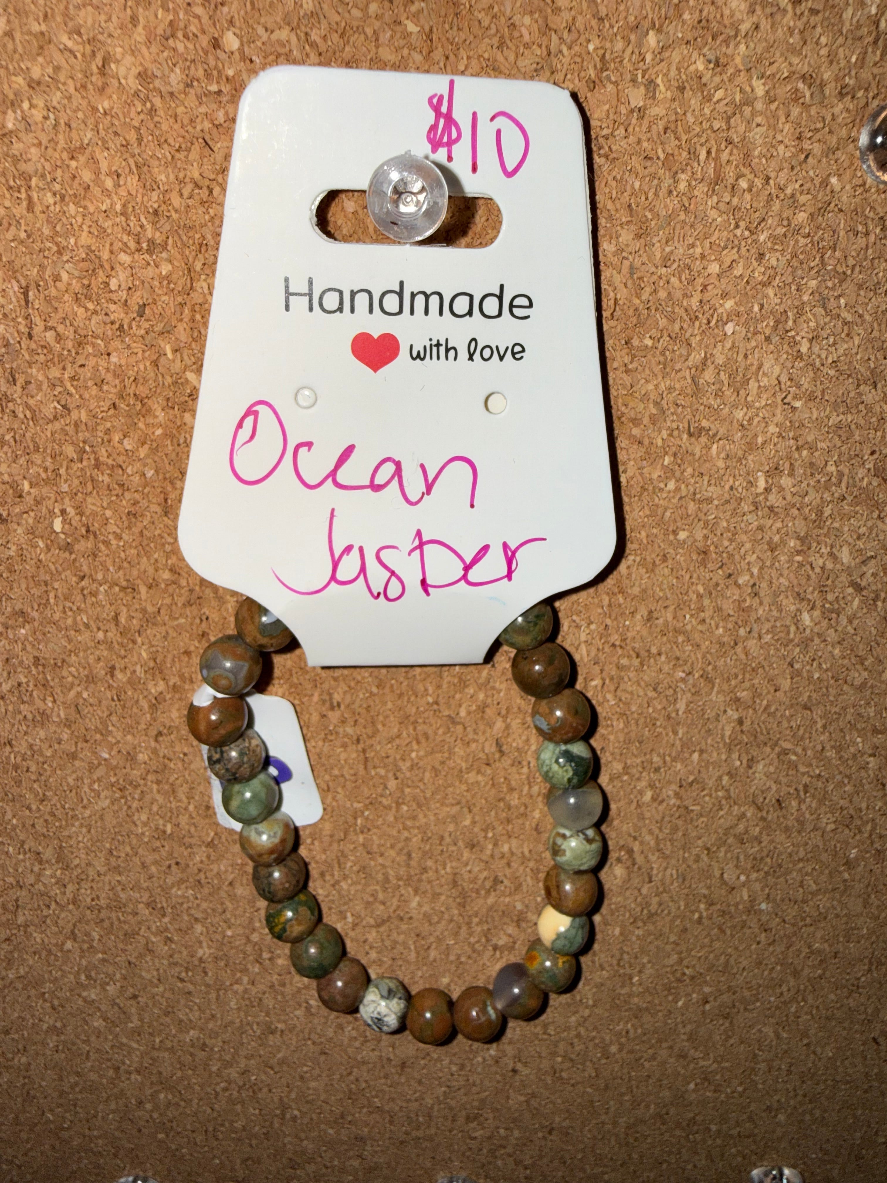 Assorted stone bracelets ￼