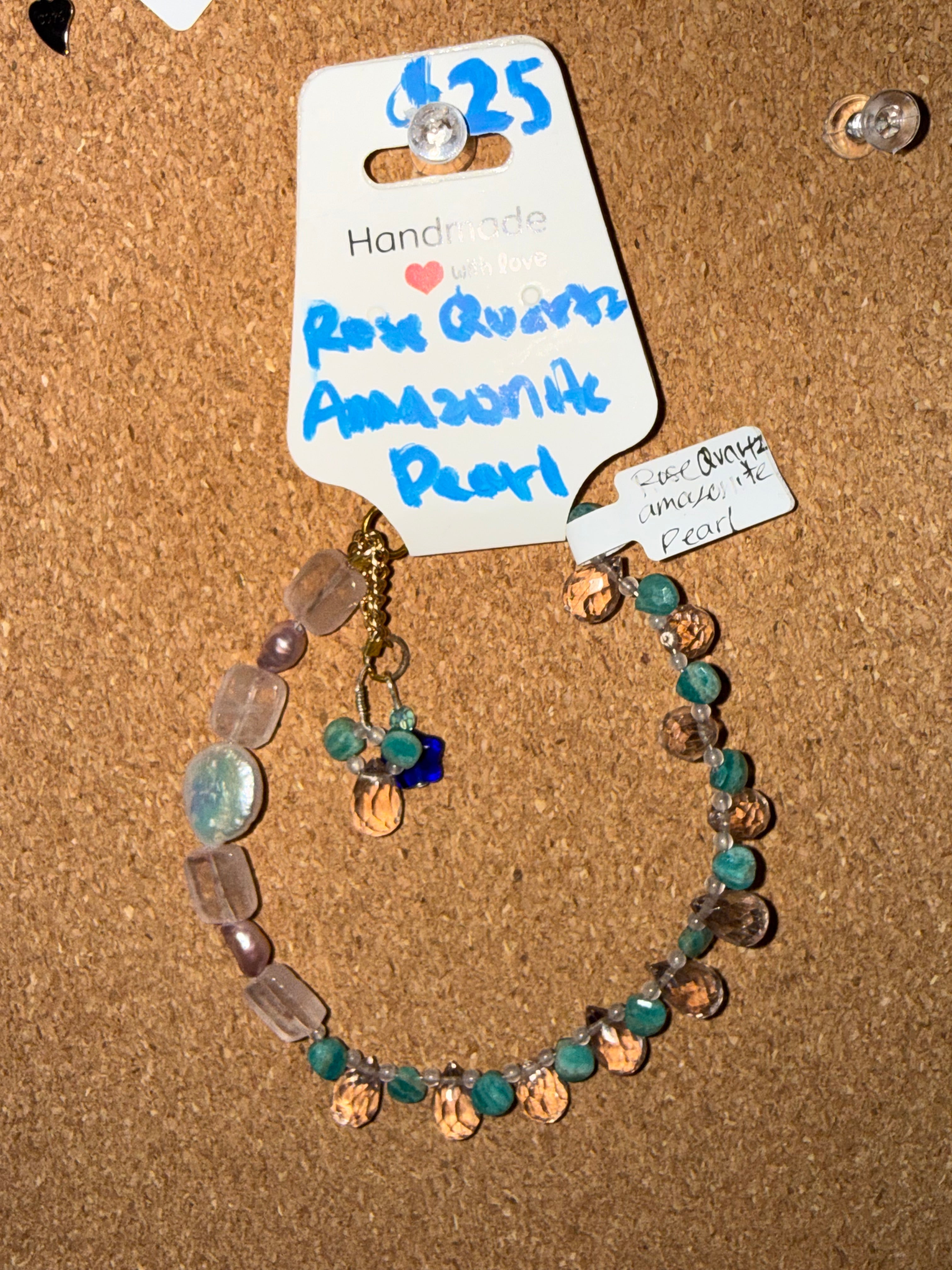 Assorted handmade, intuitively, chosen bracelets