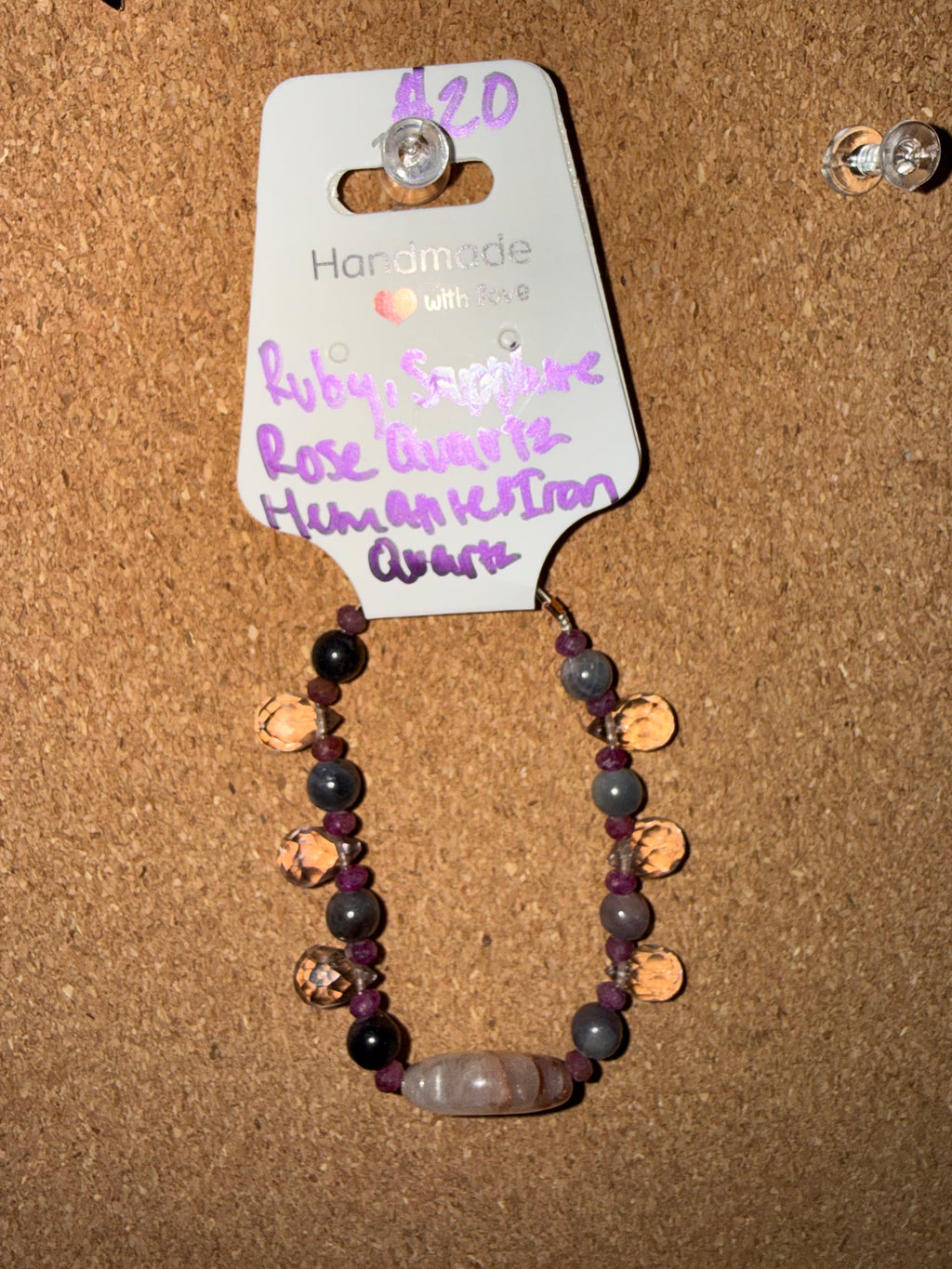 Assorted handmade, intuitively, chosen bracelets