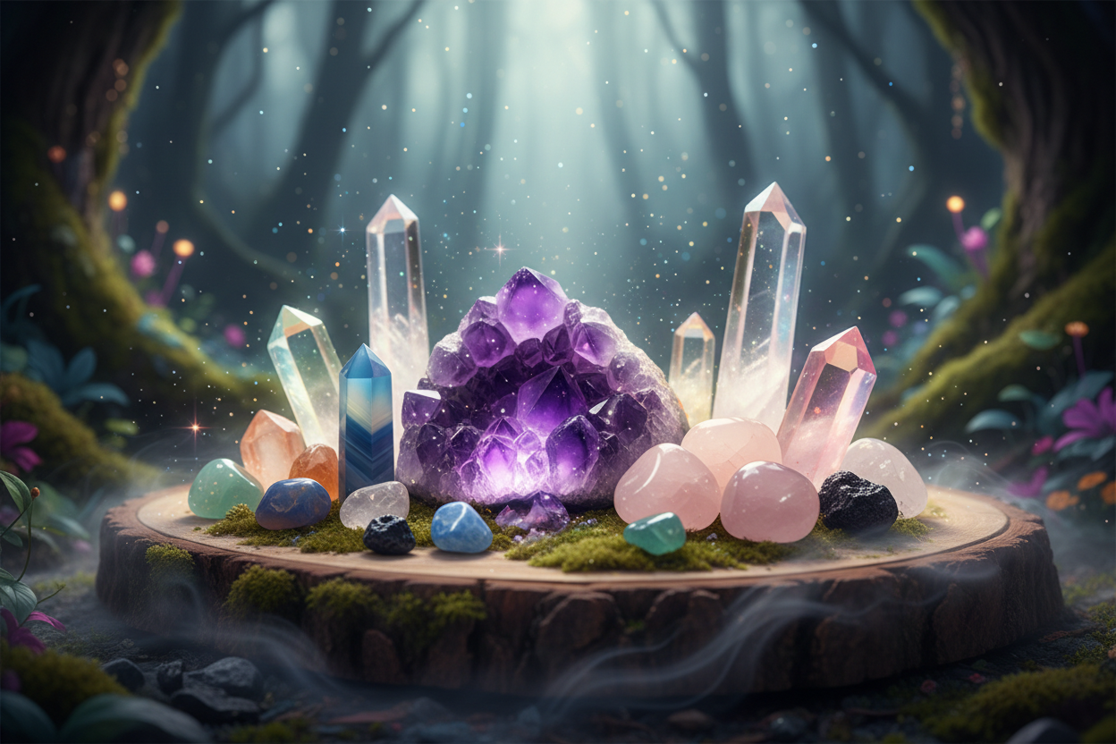 Natural ethereal crystals