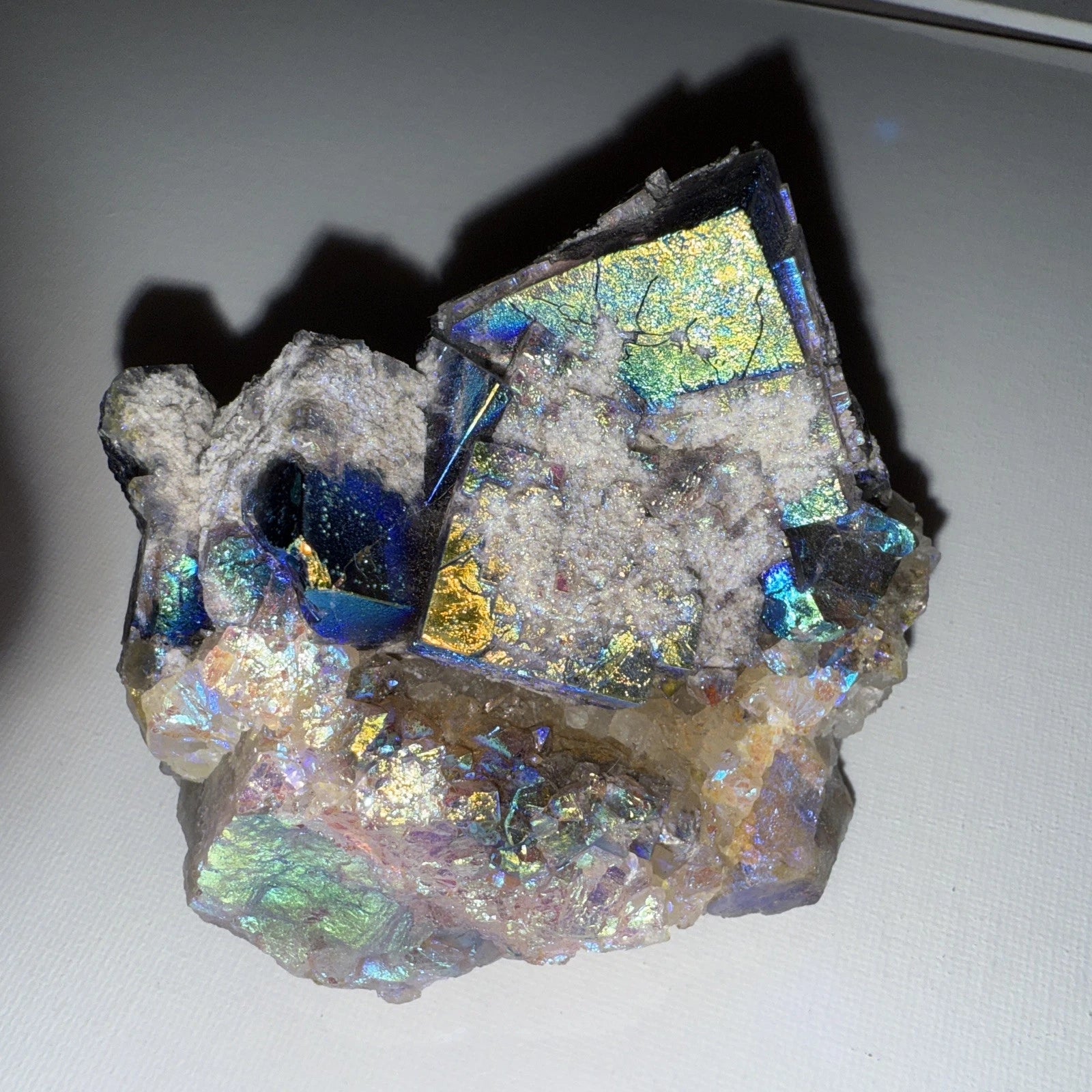 Aura Coated Diana Maria Fluorite Specimen