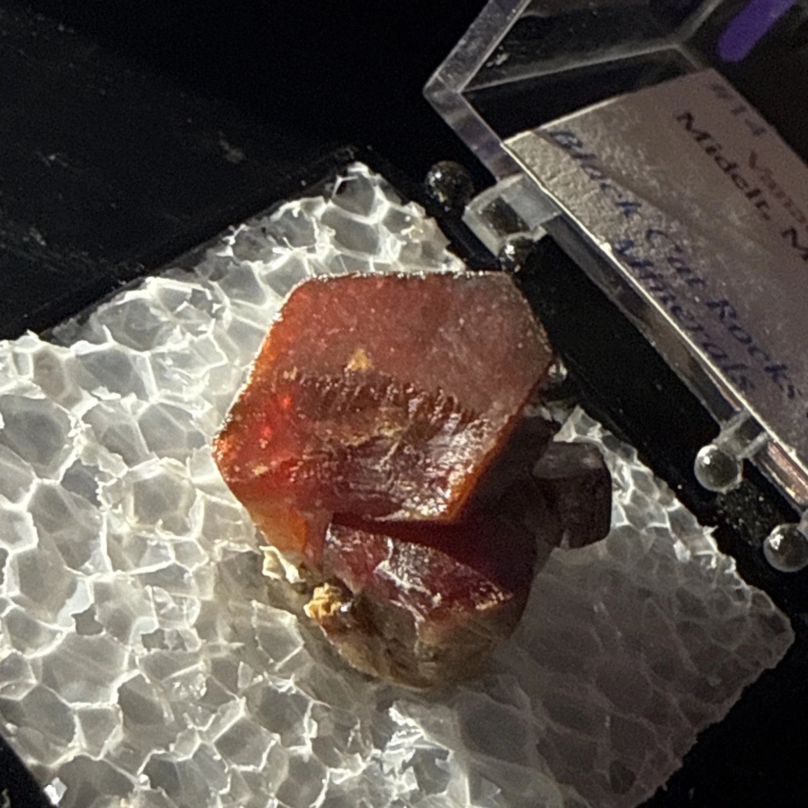 #1 Lustrous Vanadinite Crystals - Mibladen District, Midelt Province, Morocco