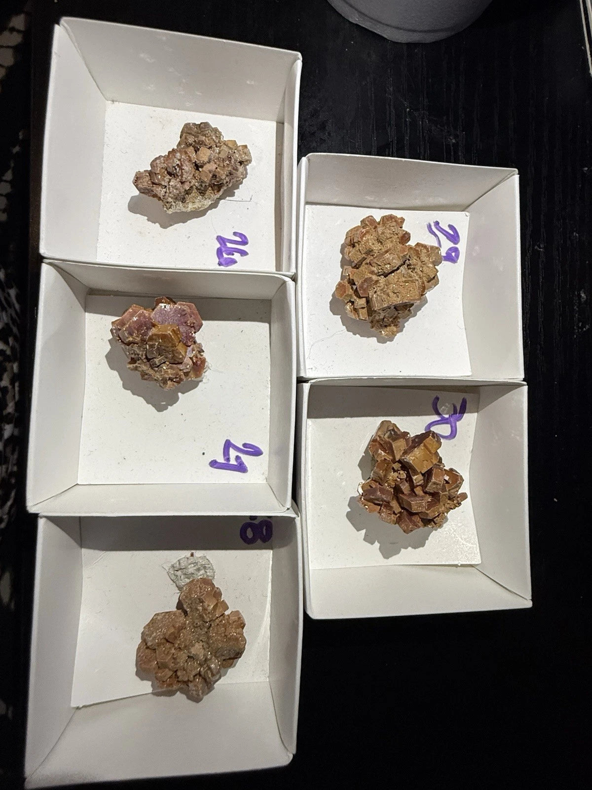 5 Piece Vanadinite Lot From Morocco