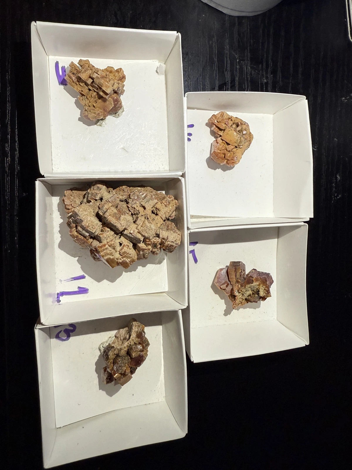 5 Piece Vanadinite Lot From Morocco