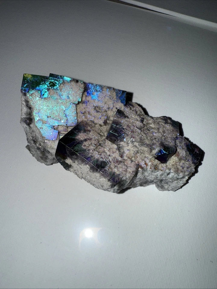 Aura Coated Diana Maria Fluorite Specimen