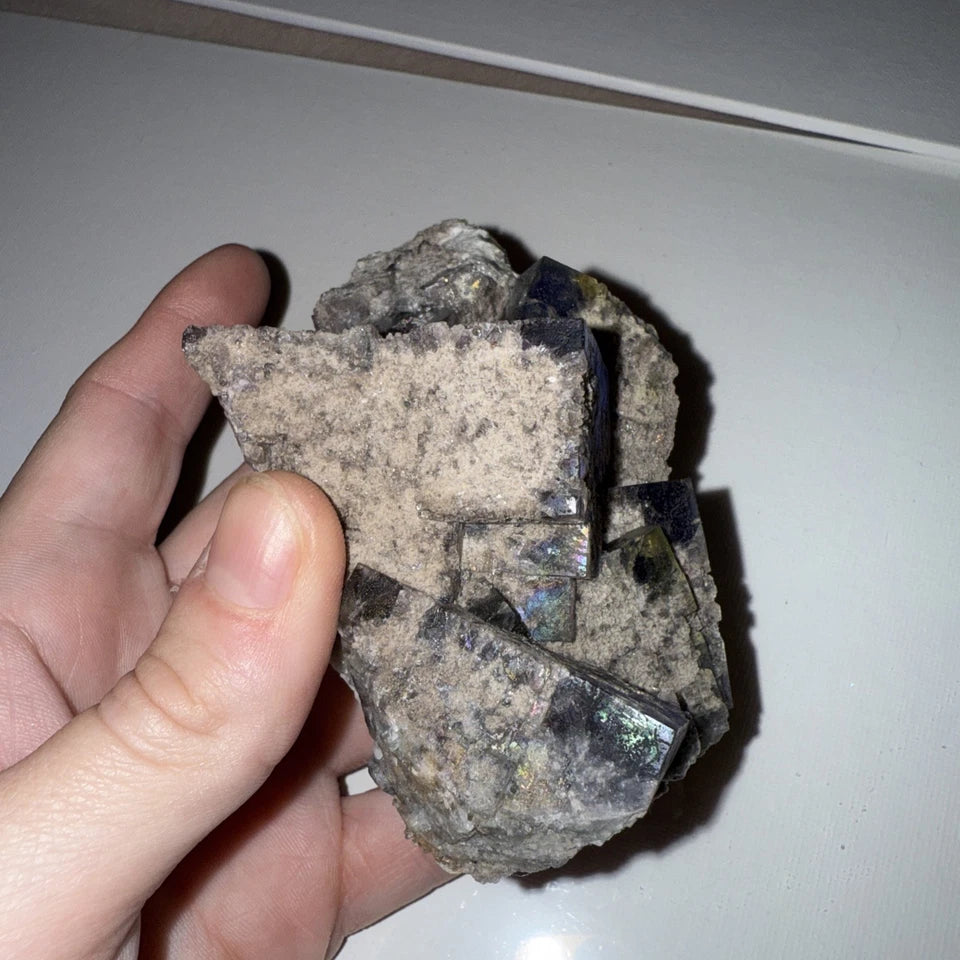 Aura Coated Diana Maria Fluorite Specimen