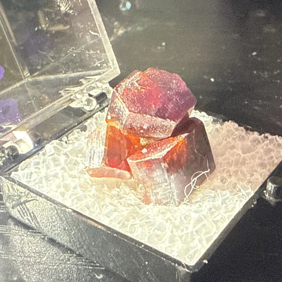 #9 Lustrous Vanadinite Crystals - Mibladen District, Midelt Province, Morocco