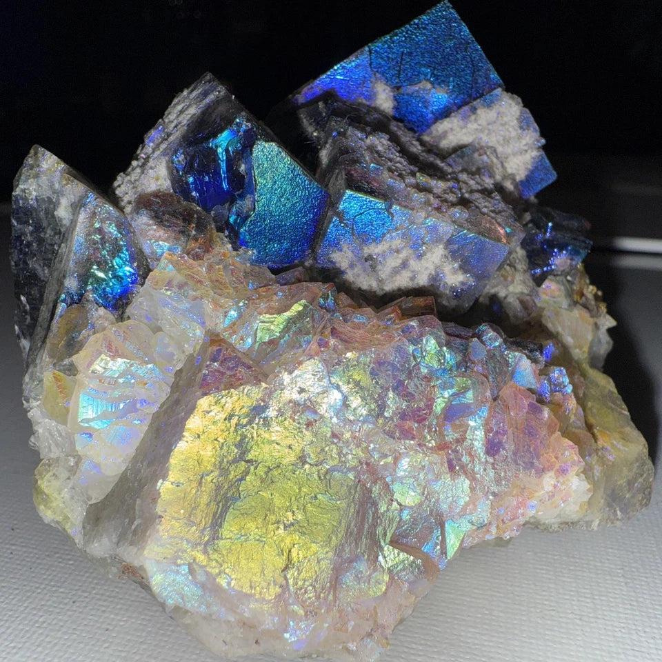 Aura Coated Diana Maria Fluorite Specimen
