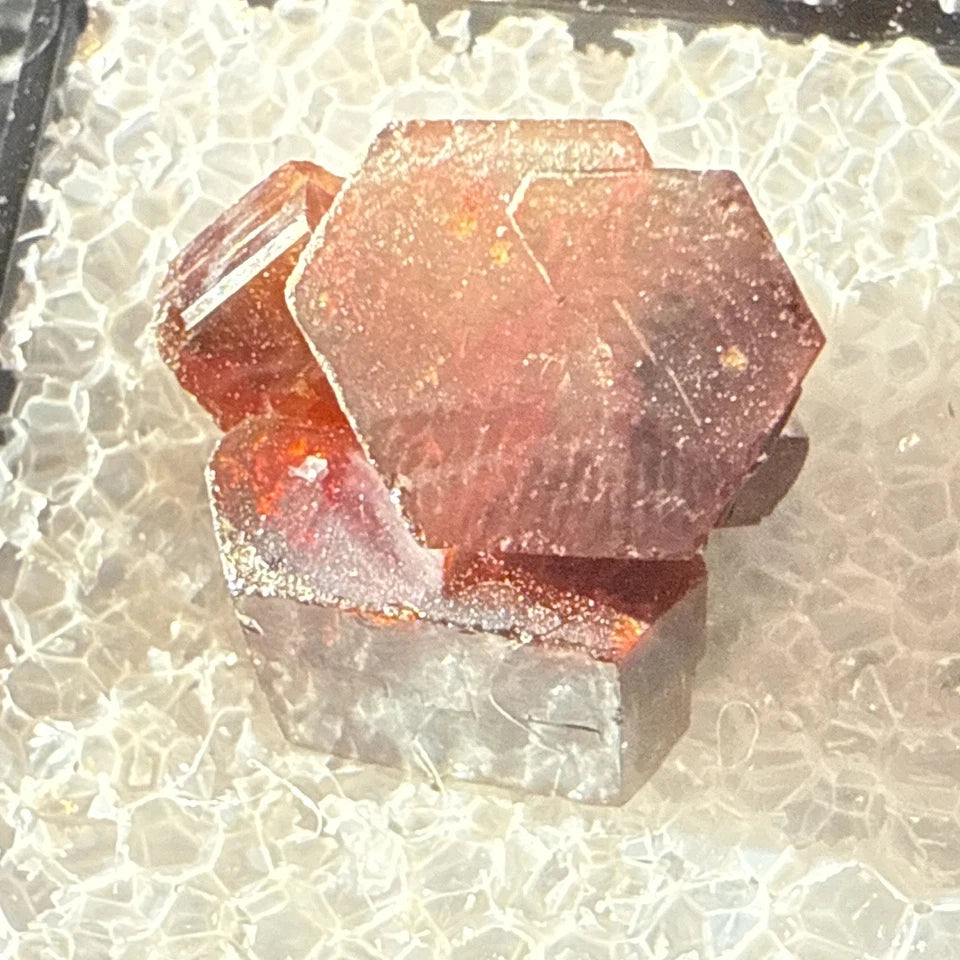 #9 Lustrous Vanadinite Crystals - Mibladen District, Midelt Province, Morocco