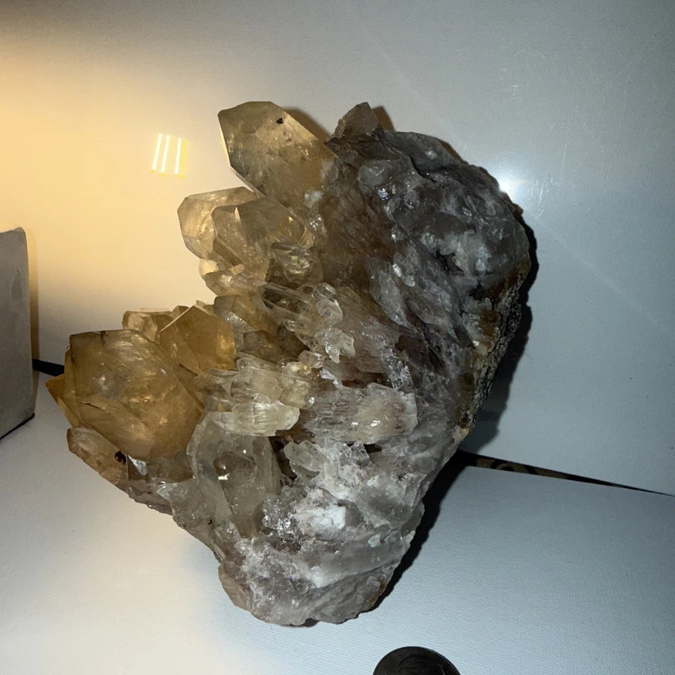 Raw Citrine Crystal Cluster, Natural Citrine from Congo