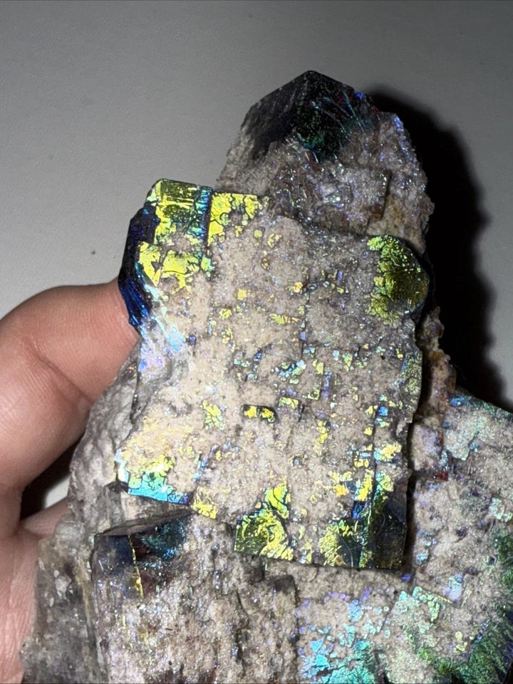 Aura Coated Diana Maria Fluorite Specimen