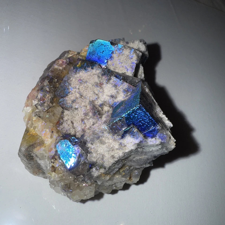 Aura Coated Diana Maria Fluorite Specimen