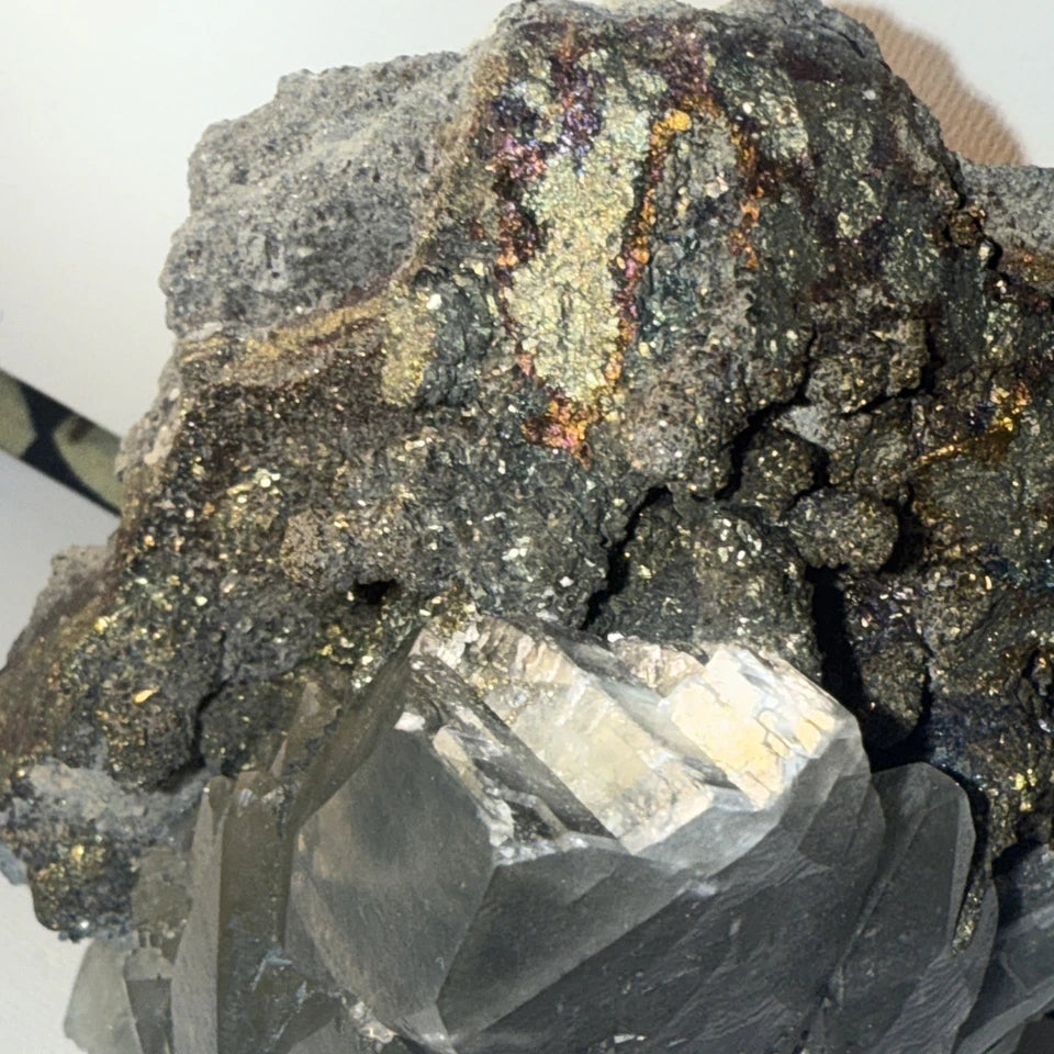 Calcite "Dragon Scale" w/Chalcopyrite - Sweetwater Mine, Reynolds Co., Missouri