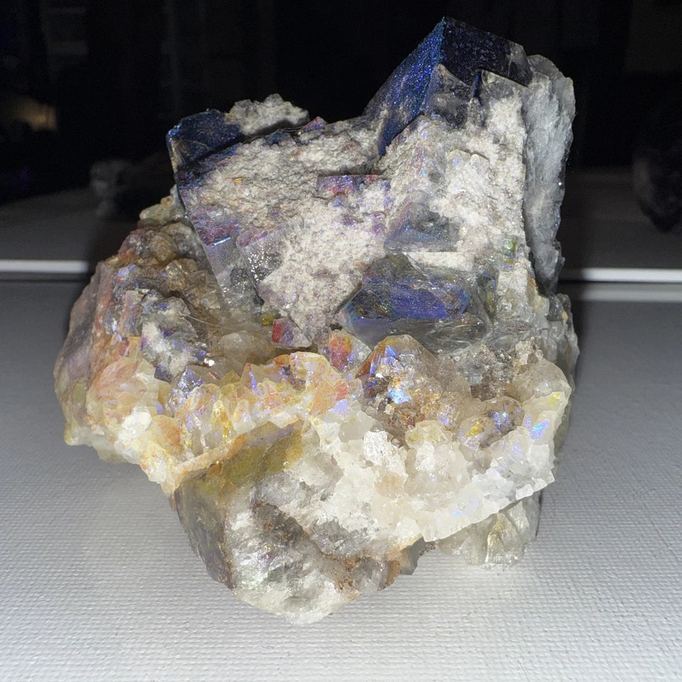 Aura Coated Diana Maria Fluorite Specimen