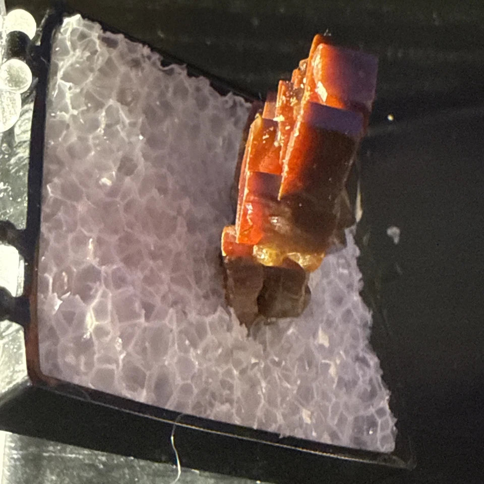 #14 Lustrous Vanadinite Crystals - Mibladen District, Midelt Province, Morocco