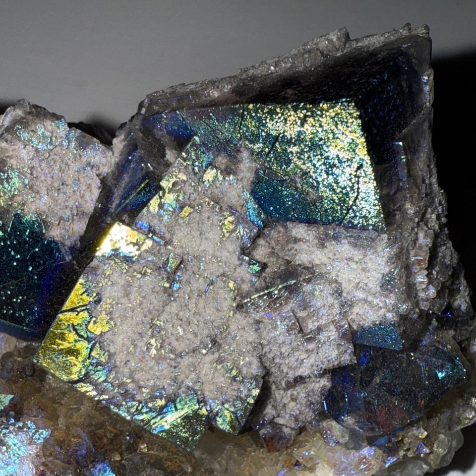 Aura Coated Diana Maria Fluorite Specimen