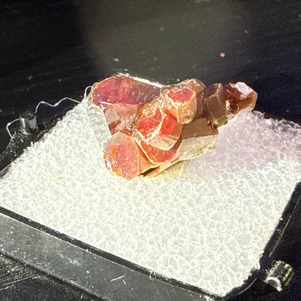 #11 Lustrous Vanadinite Crystals - Mibladen District, Midelt Province, Morocco