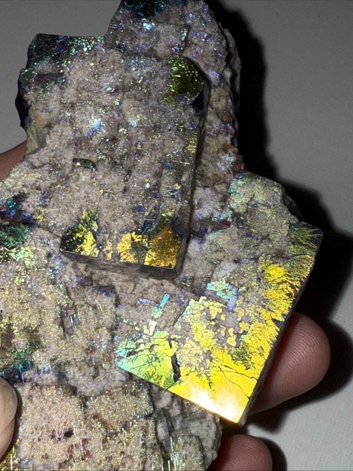 Aura Coated Diana Maria Fluorite Specimen