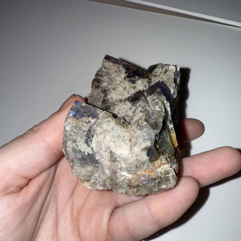 Aura Coated Diana Maria Fluorite Specimen