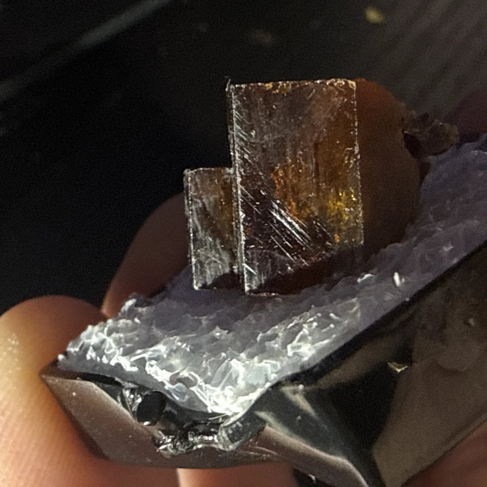 #7 Lustrous Vanadinite Crystals - Mibladen District, Midelt Province, Morocco
