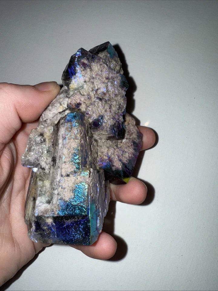 Aura Coated Diana Maria Fluorite Specimen