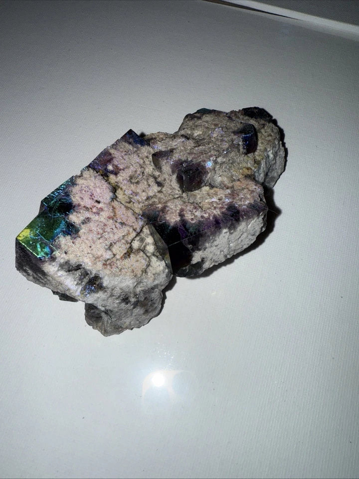 Aura Coated Diana Maria Fluorite Specimen