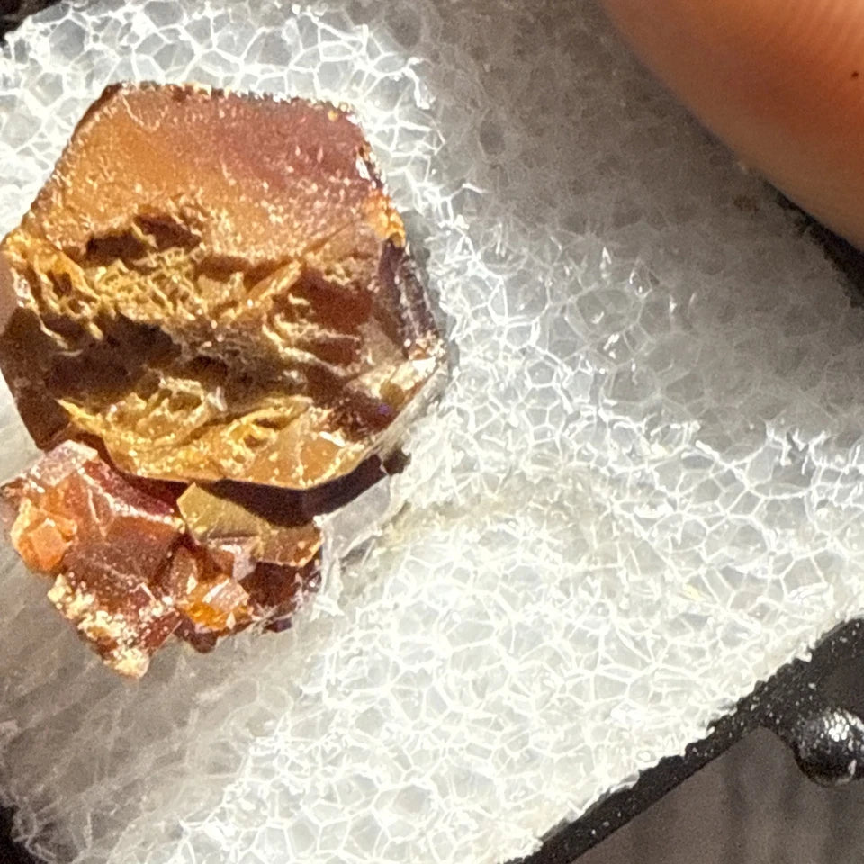 #12 Lustrous Vanadinite Crystals - Mibladen District, Midelt Province, Morocco