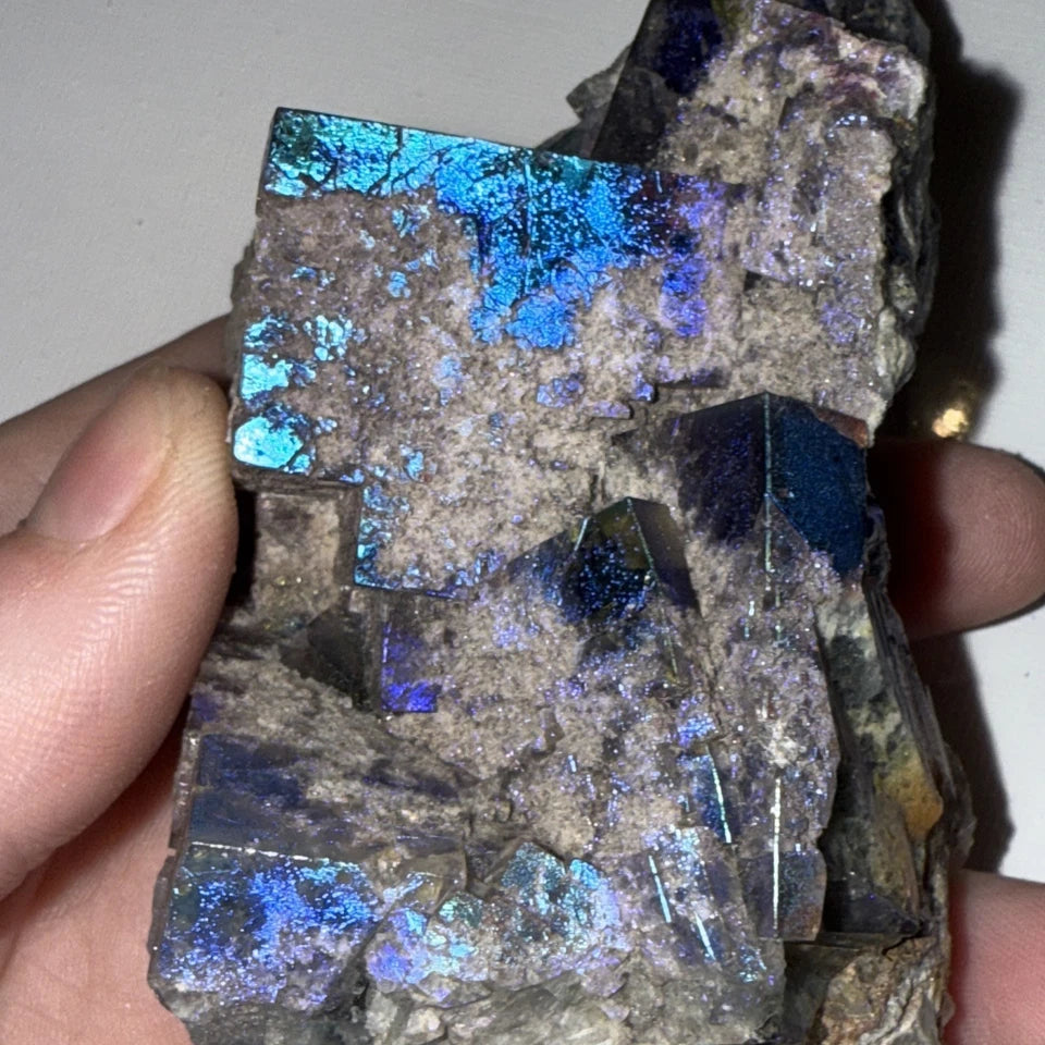 Aura Coated Diana Maria Fluorite Specimen