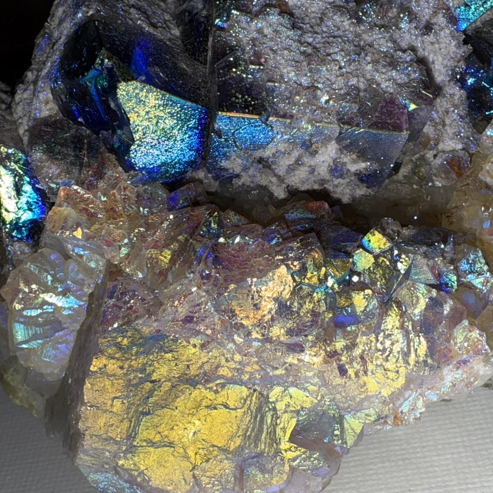 Aura Coated Diana Maria Fluorite Specimen