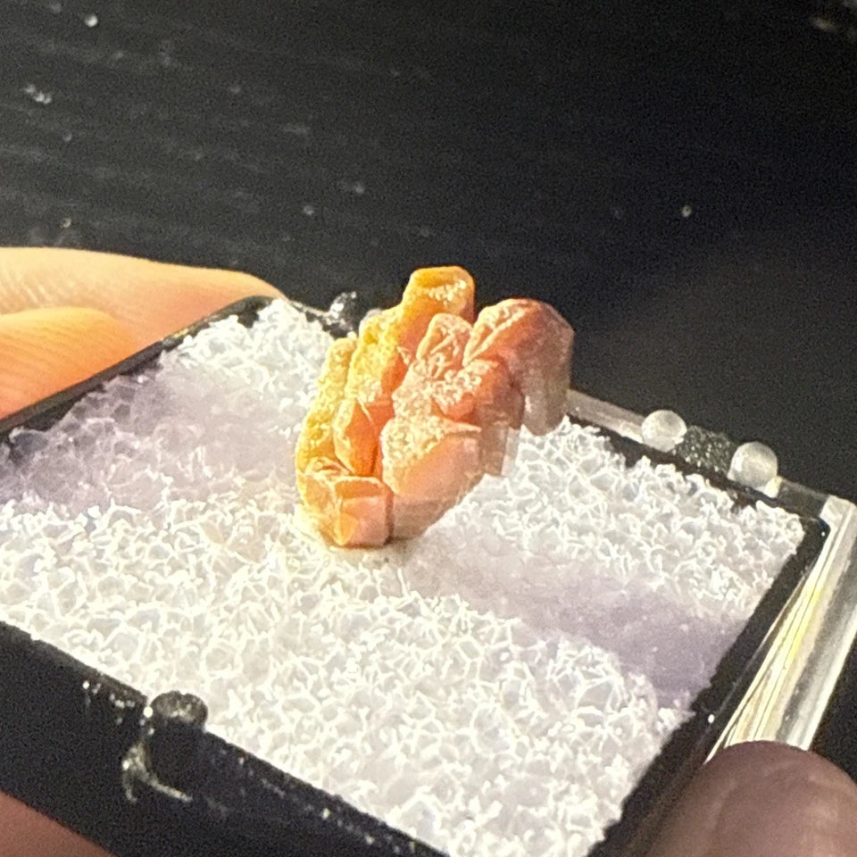 #15 Lustrous Vanadinite Crystals - Mibladen District, Midelt Province, Morocco