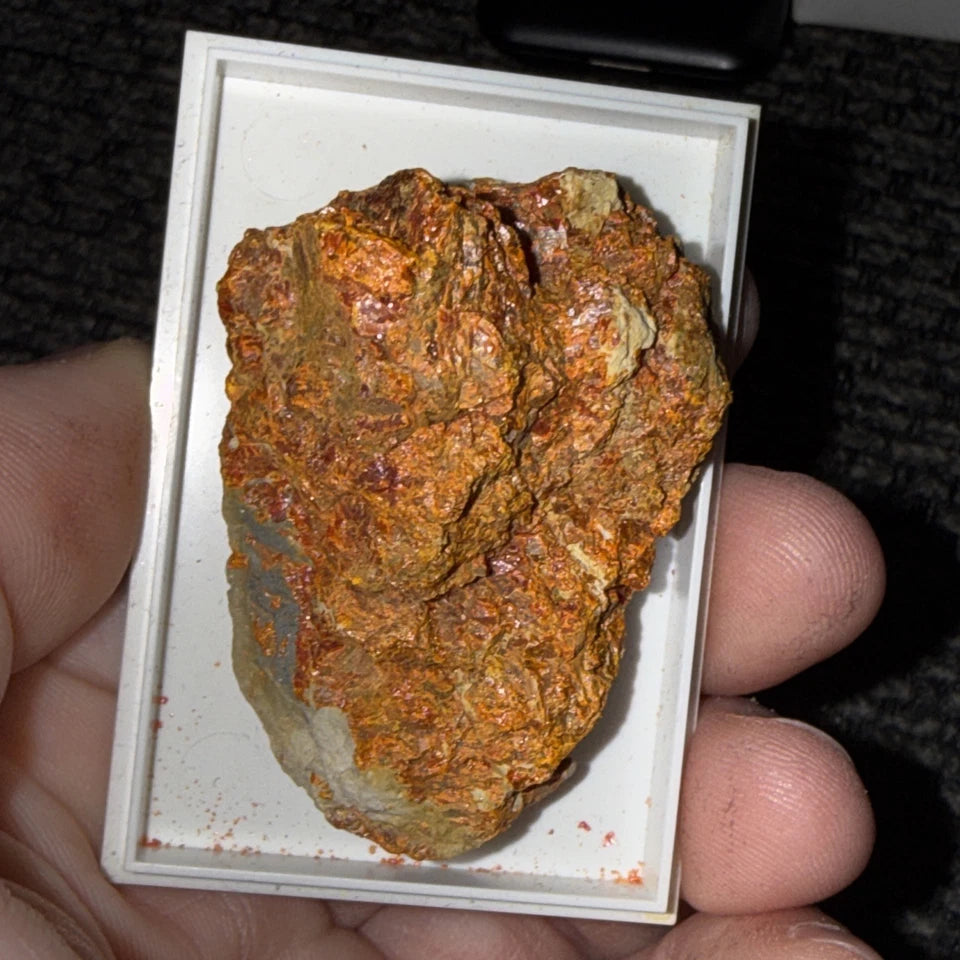 Crocoite Natural Crystal Cluster, Tasmania, Australia