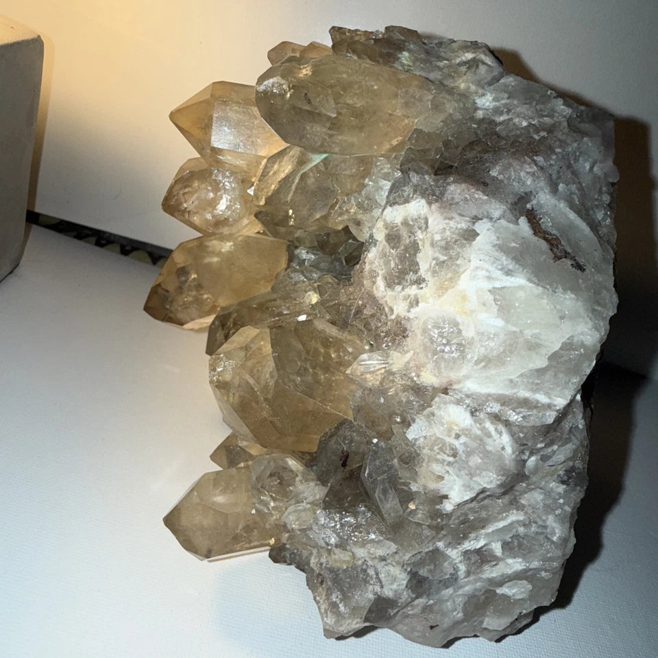Raw Citrine Crystal Cluster, Natural Citrine from Congo