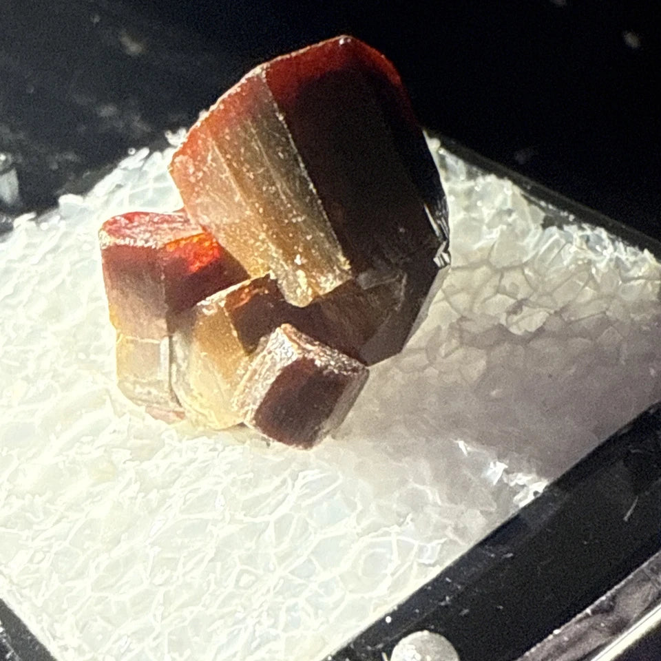 #1 Lustrous Vanadinite Crystals - Mibladen District, Midelt Province, Morocco