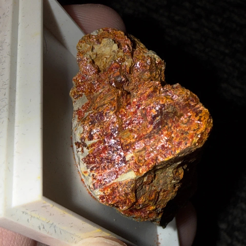 Crocoite Natural Crystal Cluster, Tasmania, Australia